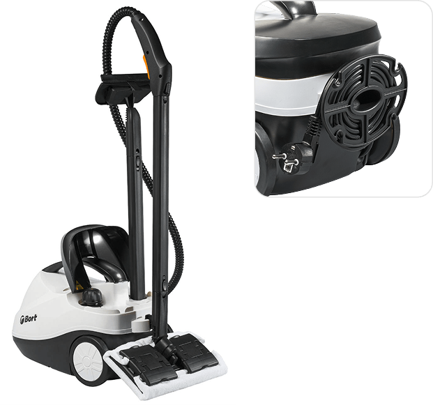 Система хранения шнура и штанги пароочистителя Bort BDR-2300-R