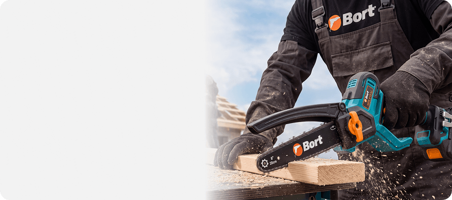 Аккумуляторная цепная пила Bort BKS-218-Li